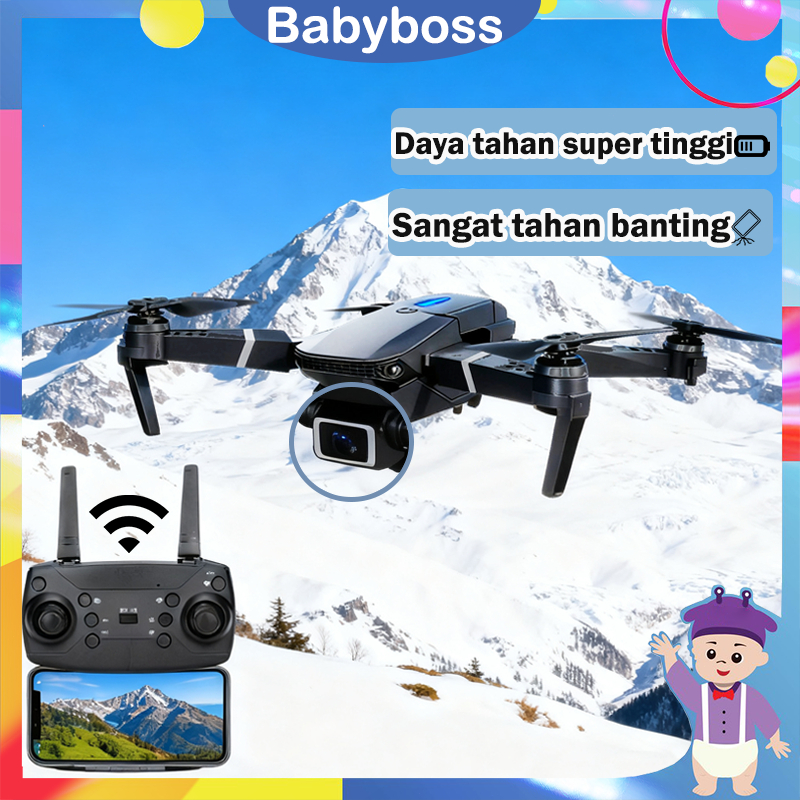 Babyboss HD Drone Kamera Jarak Jauh Drone Mainan Anak Naik Turun WiFi Lipat Drone Kamera Jernih