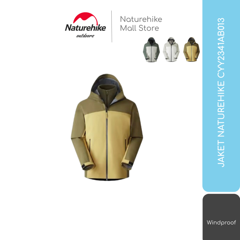 JAKET OUTDOOR HIKING WINDPROOF WATERPROOF CAMPING NATUREHIKE CYY2341AB013