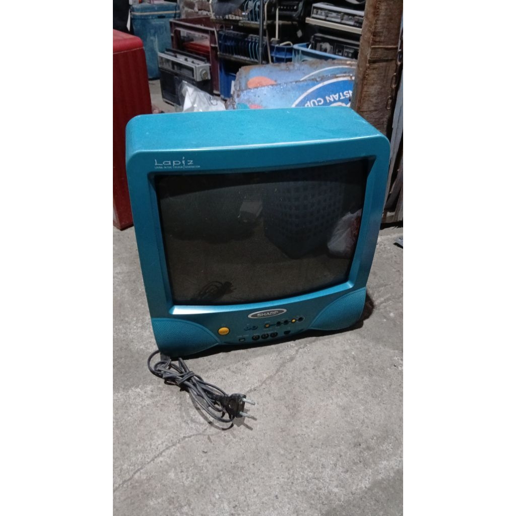Tv sharp 385 rb jadul antik kuno lawas vintage display