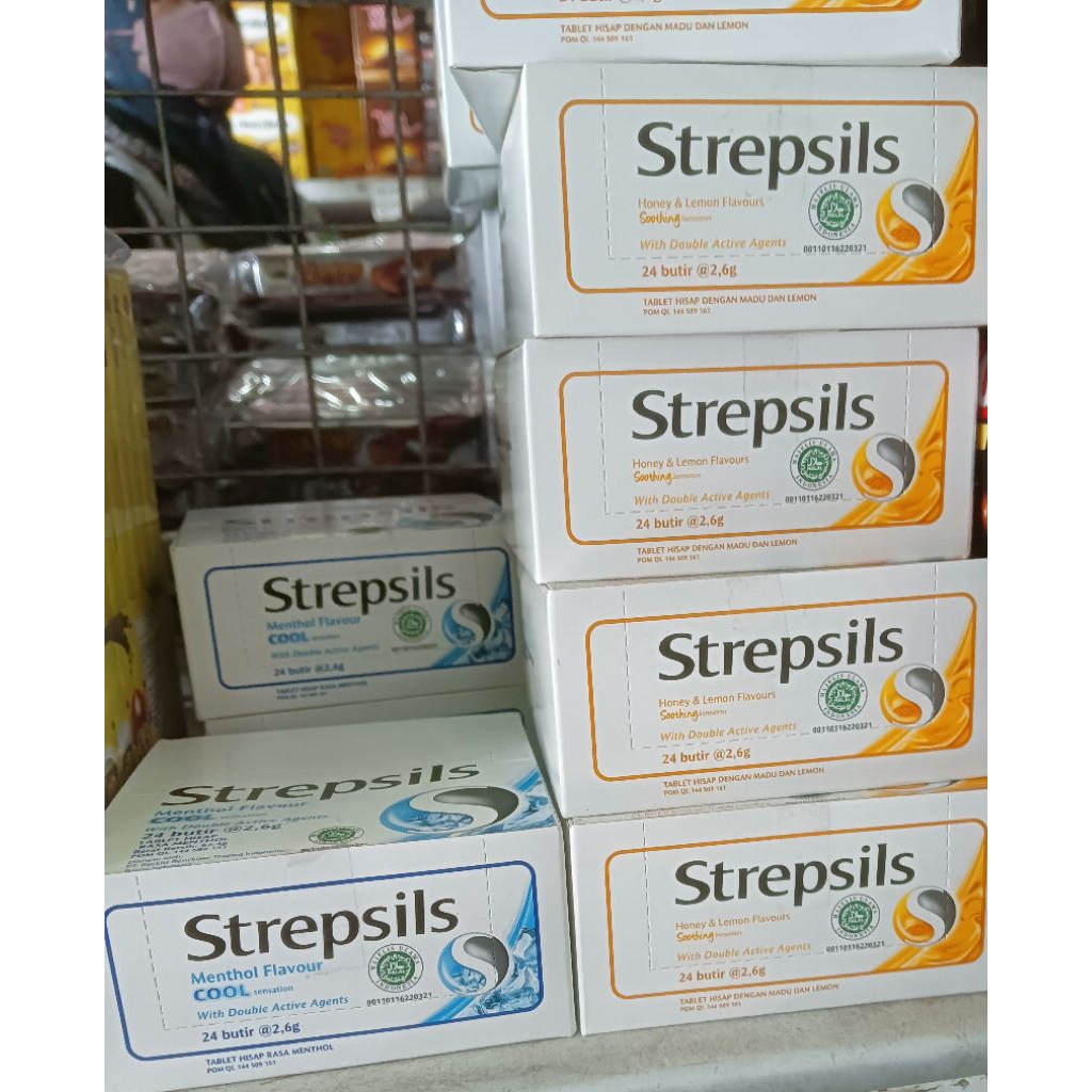 Permen strepsils box isi 24 permen pelega tenggorokan permen strepsils turun harga