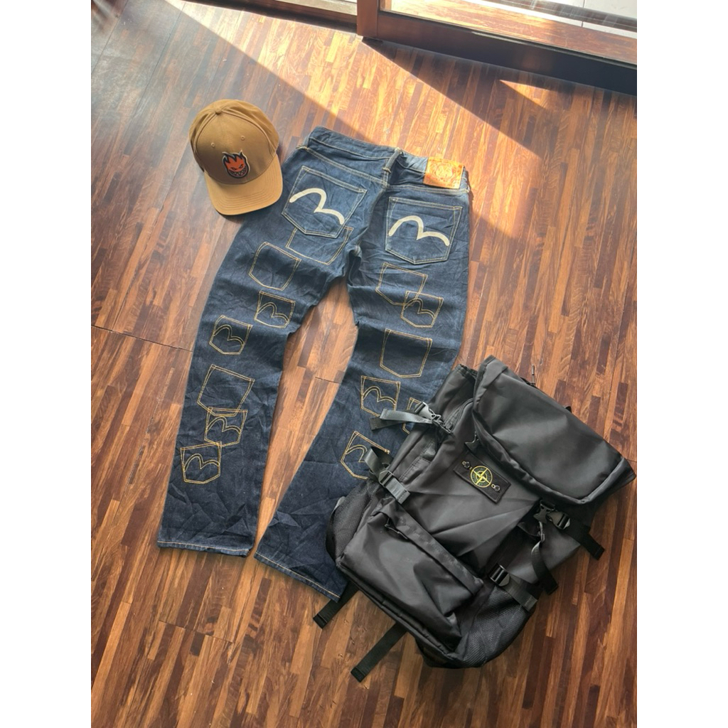 EVISU MULTI POCKET JEANS SELVEDGE