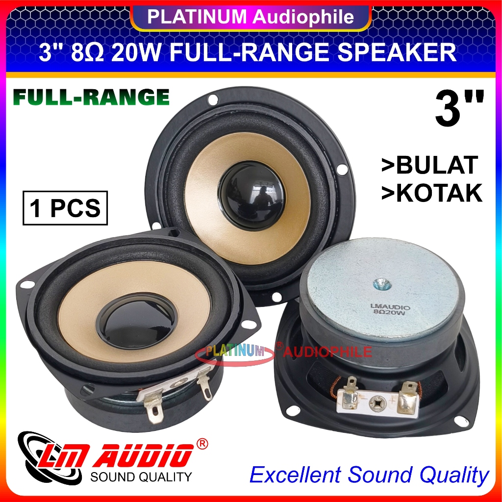 Speaker 3 inch Fullrange 8 ohm 15W-20W Hifi Speker 3" Full Range LM-3033 3034