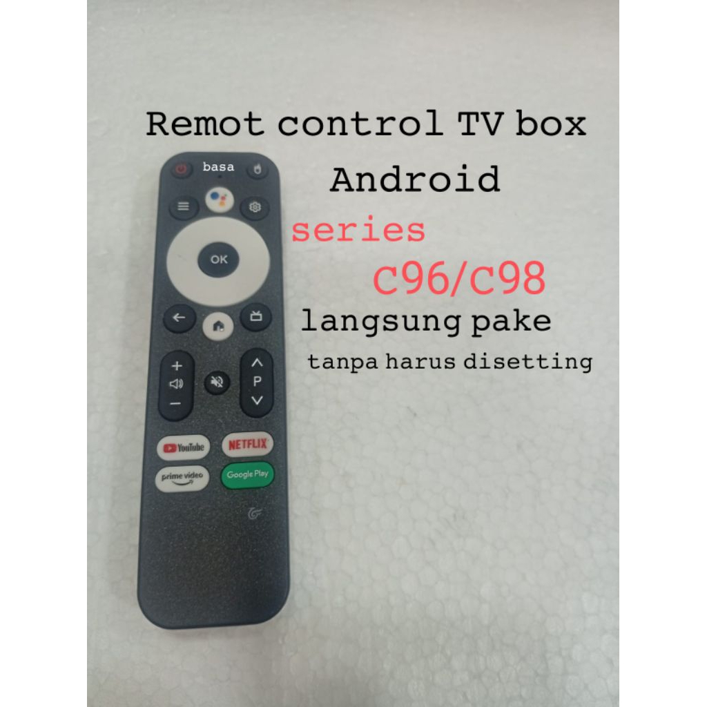 Remot control TV box android C96/C98 langsung pake tanpa harus disetting