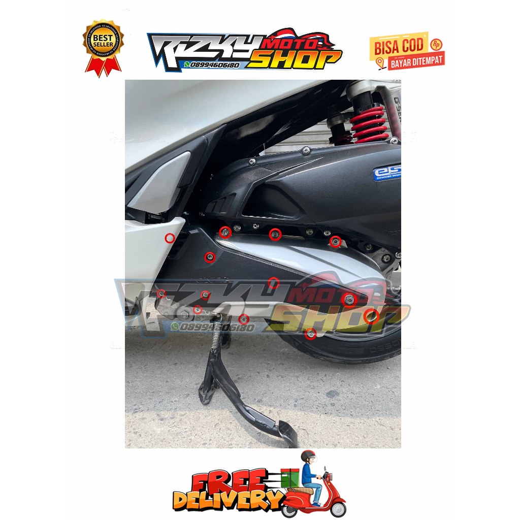 BAUT BAK CVT 1 SET ( 13 BAUT ) PCX 160 STYLO ADV VARIO 160 150 LOKAL CBU NEW OLD ABS CBS TAHUN 2010 