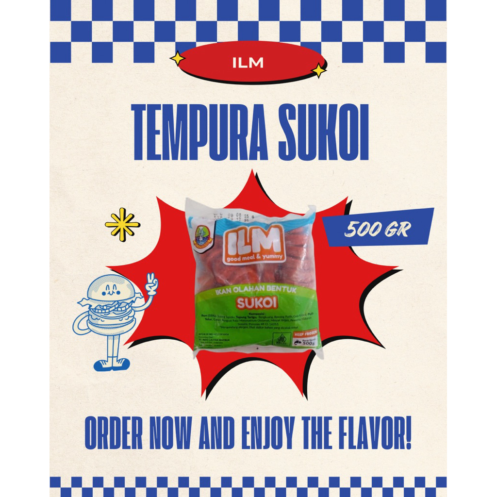 ILM Tempura Bentuk Sukoi 500gr
