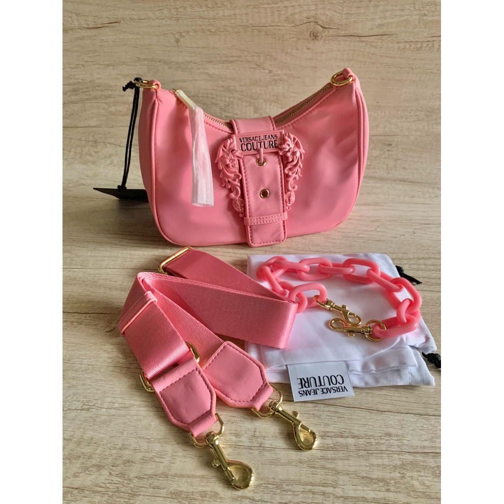 Versace Jeans Couture Nylon Baroque Buckle Bag