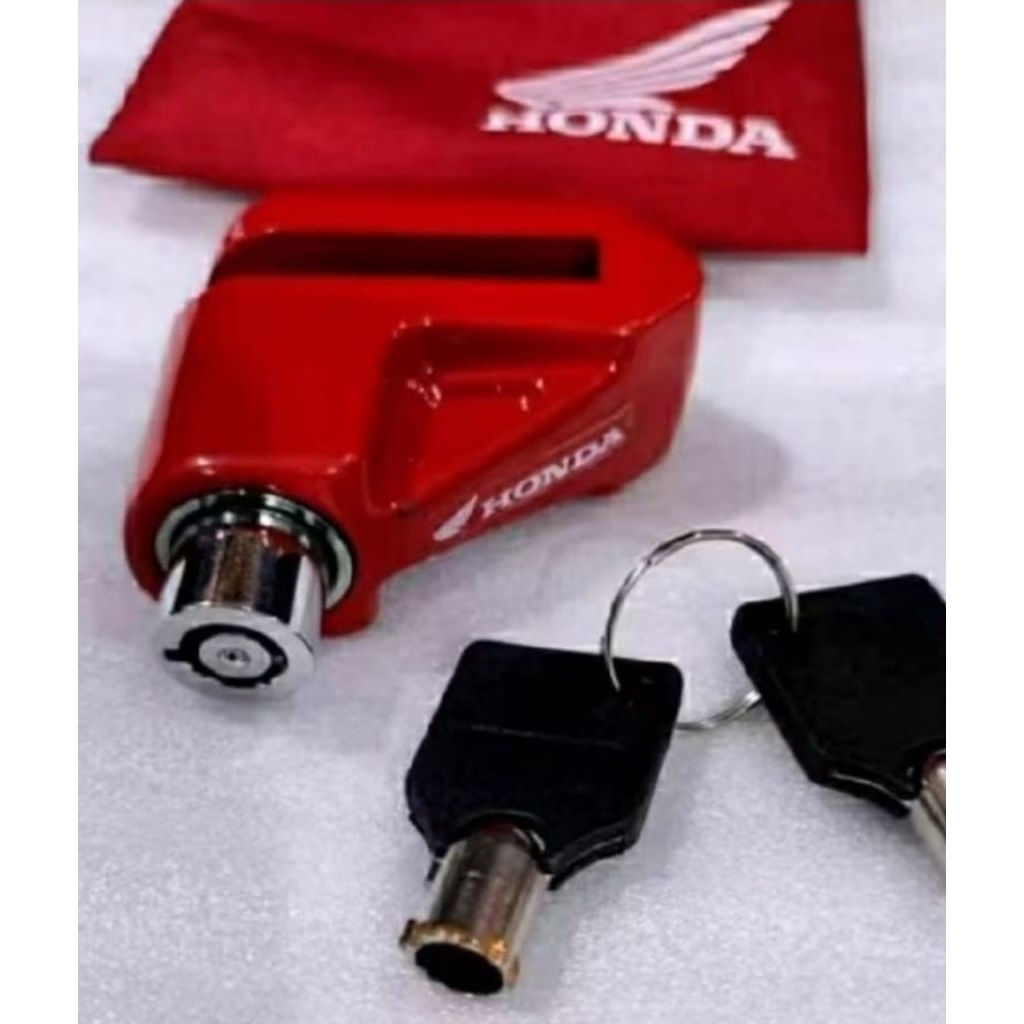 Gembok Cakram Anti Maling Honda Kunci Ganda