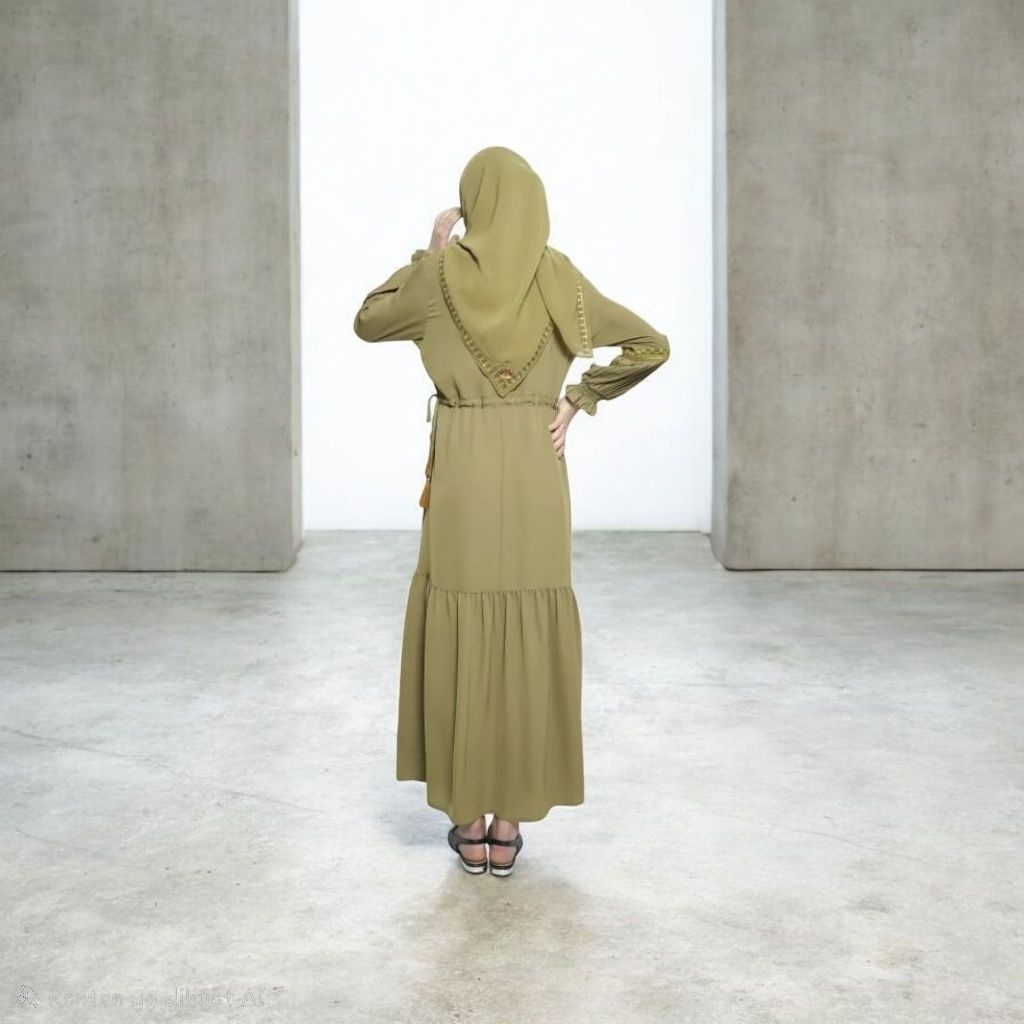 ABAYA HIKMAT D7856/GAMIS/BAJU MUSLIMAH/ABAYA