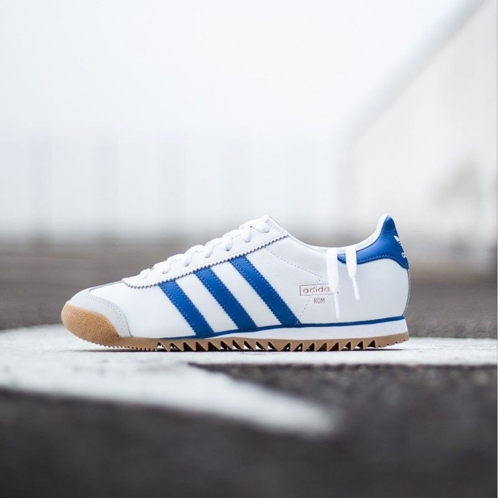 (Gratis Koas Kaki) Sepatu Casual A'dds Rom City Series Trainers White Blue Size 36-44 Kekinian Termu