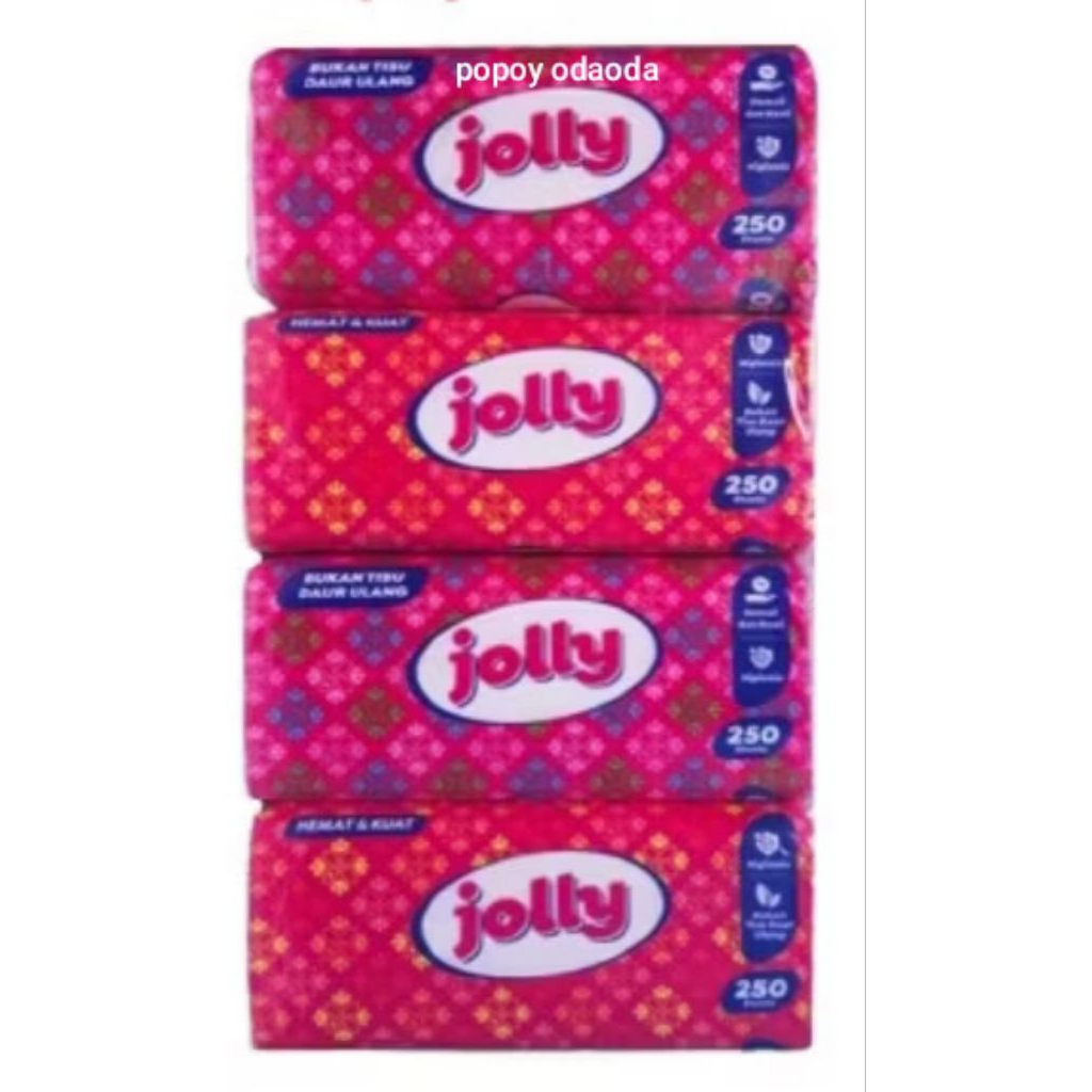 TISSUE JOLLY 250 SHEETS 1 BALL ISI 4 PCS