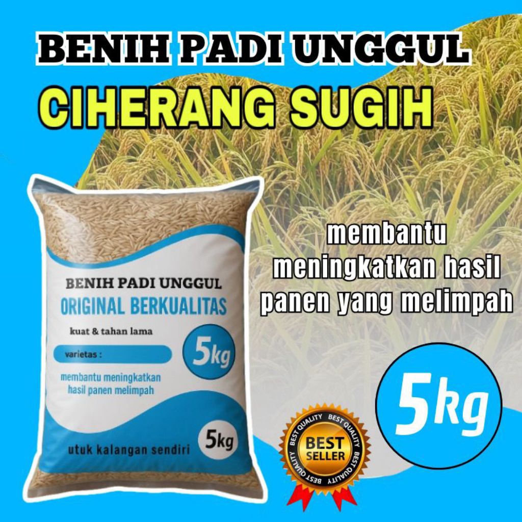 Benih padi CIHERANG SUGIH benih original kemasan 5kg