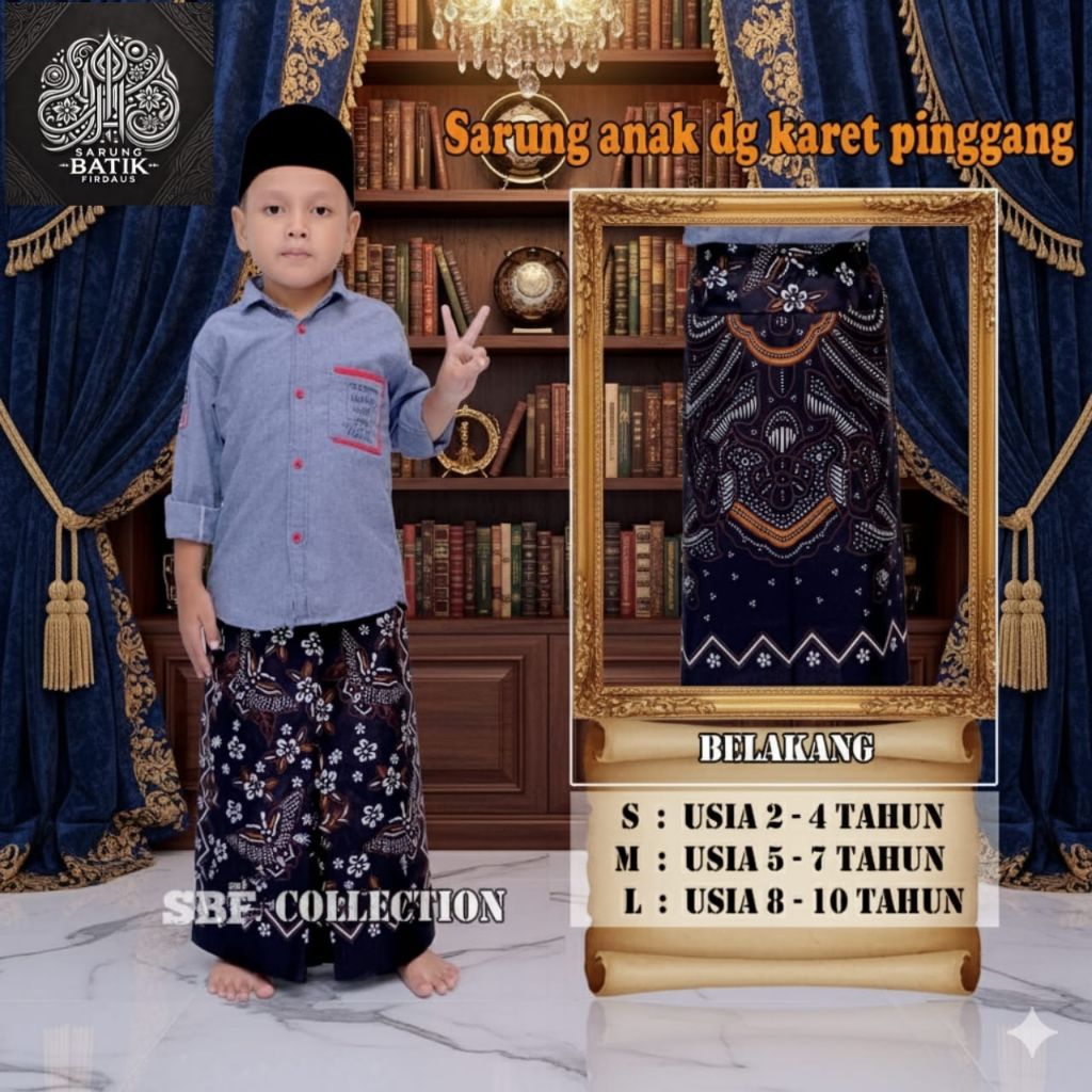 Sarung anak instan / sarung anak instan umur 1-10 tahun /sarung anak instan laki-laki dan perempuan