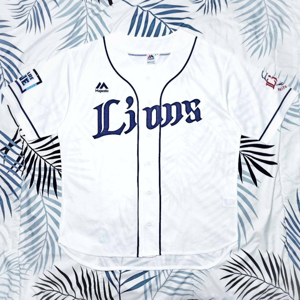 Jersey Baseball Majestic Athletic | Lions, Size L-XL