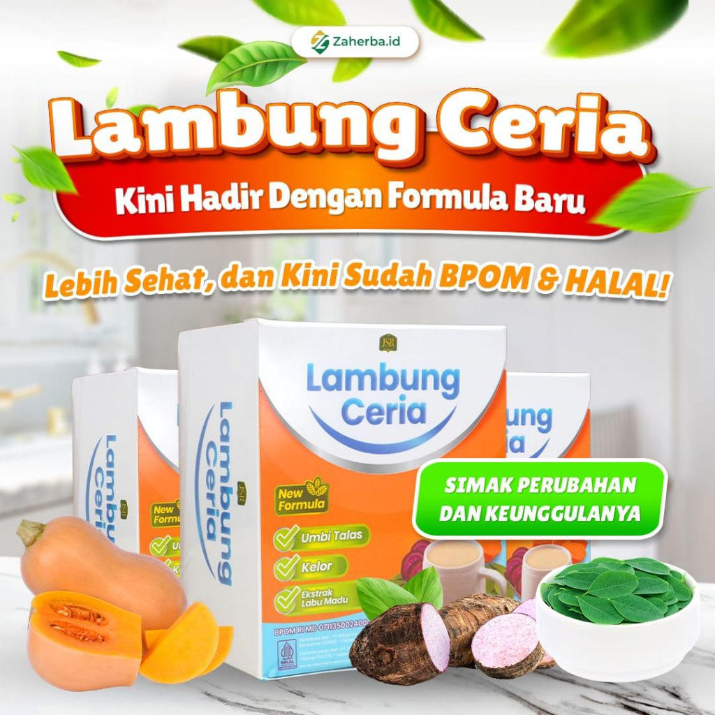 ORIGINAL - LAMBUNG CERIA NEW FORMULA JSR dr Zaidul Akbar ATASI MASALAH GERD/MAGH/ASAM LAMBUNG