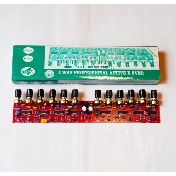 Kit 4 Way Professional Active Crossover Plus Box