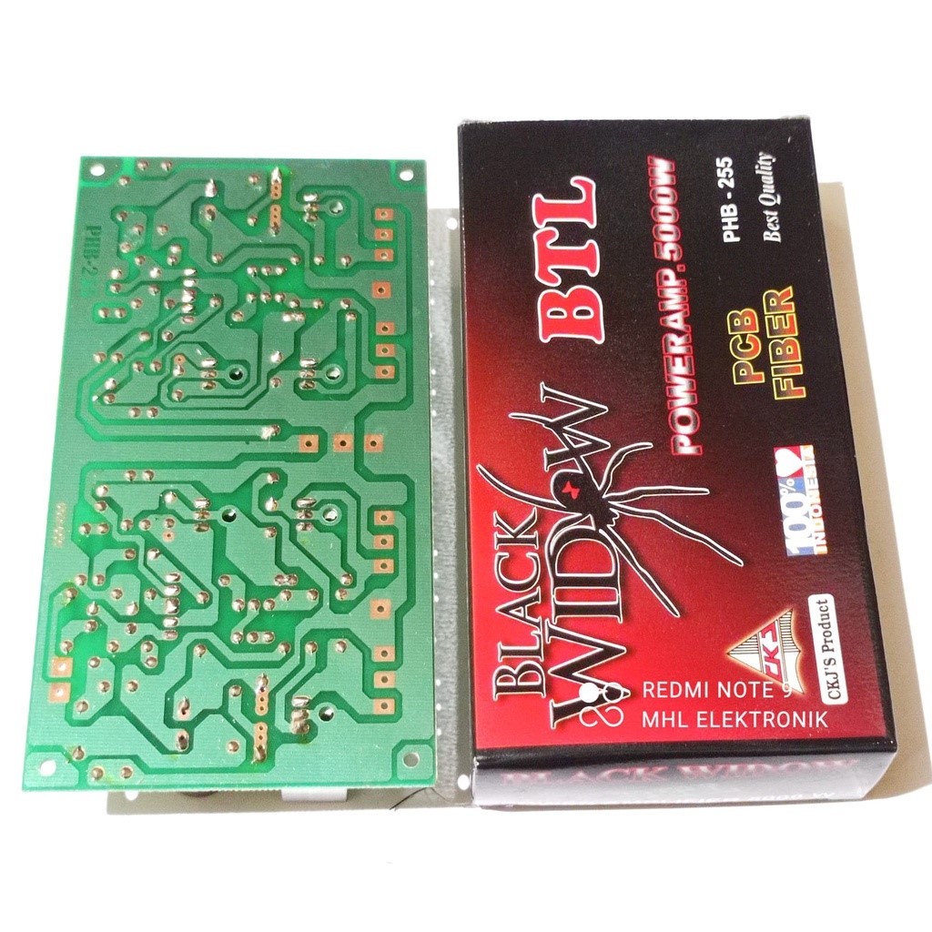 Kit Driver Power Amplifier 5000W BTL Black Widow PHB-255 CKJ