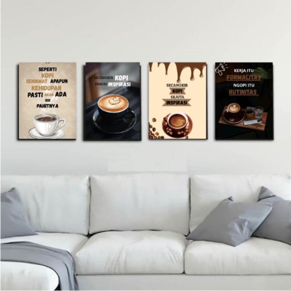 HIASAN DINDING KAYU MDF KOPI