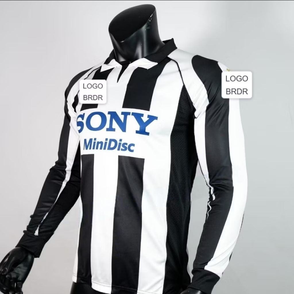 JERSEY BOLA RETRO JUVENTUS HOME LONGSLEEVE LS LENGAN PANJANG 1997