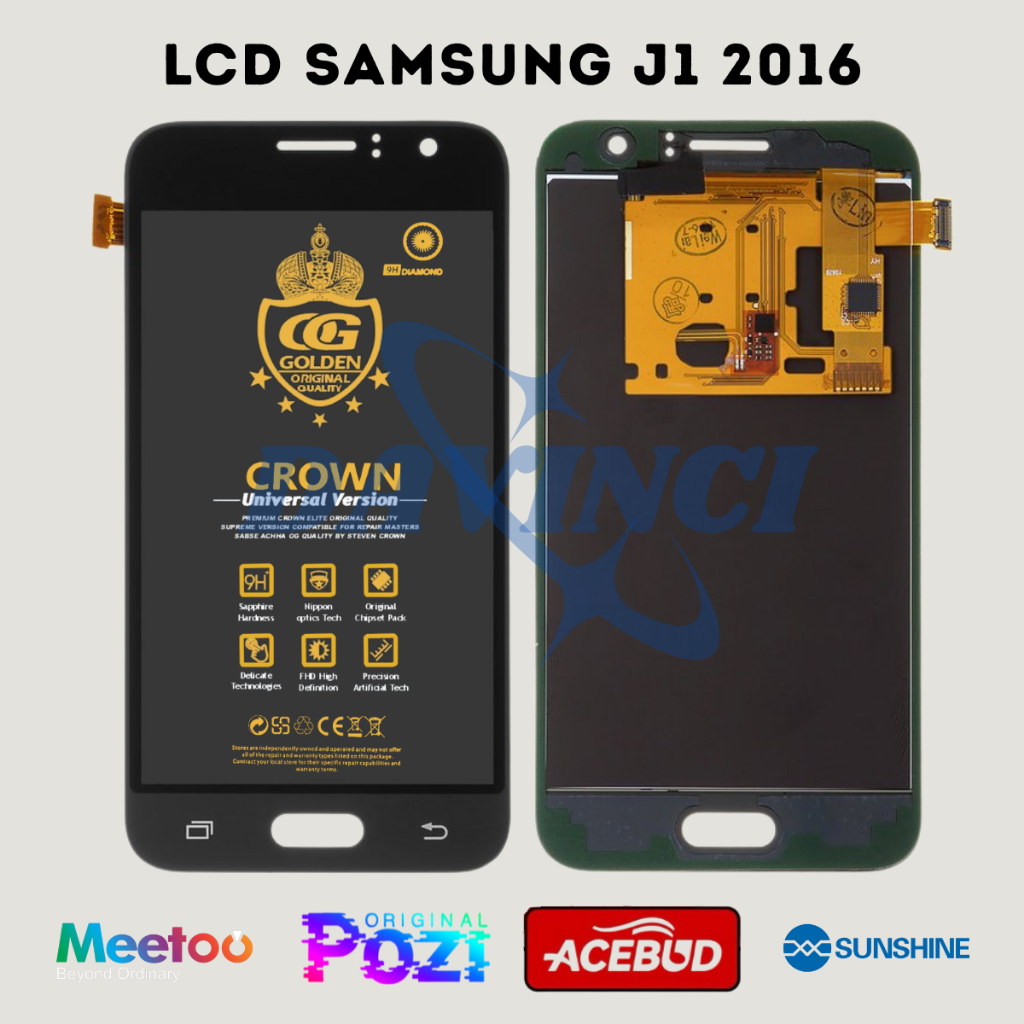 LCD SAMSUNG J1 2016 AAA CONTRAS / (SAMSUNG GALAXY J1 2016) / J120 TOUCHSCREEN FULLSET COMPLETE ORIGI