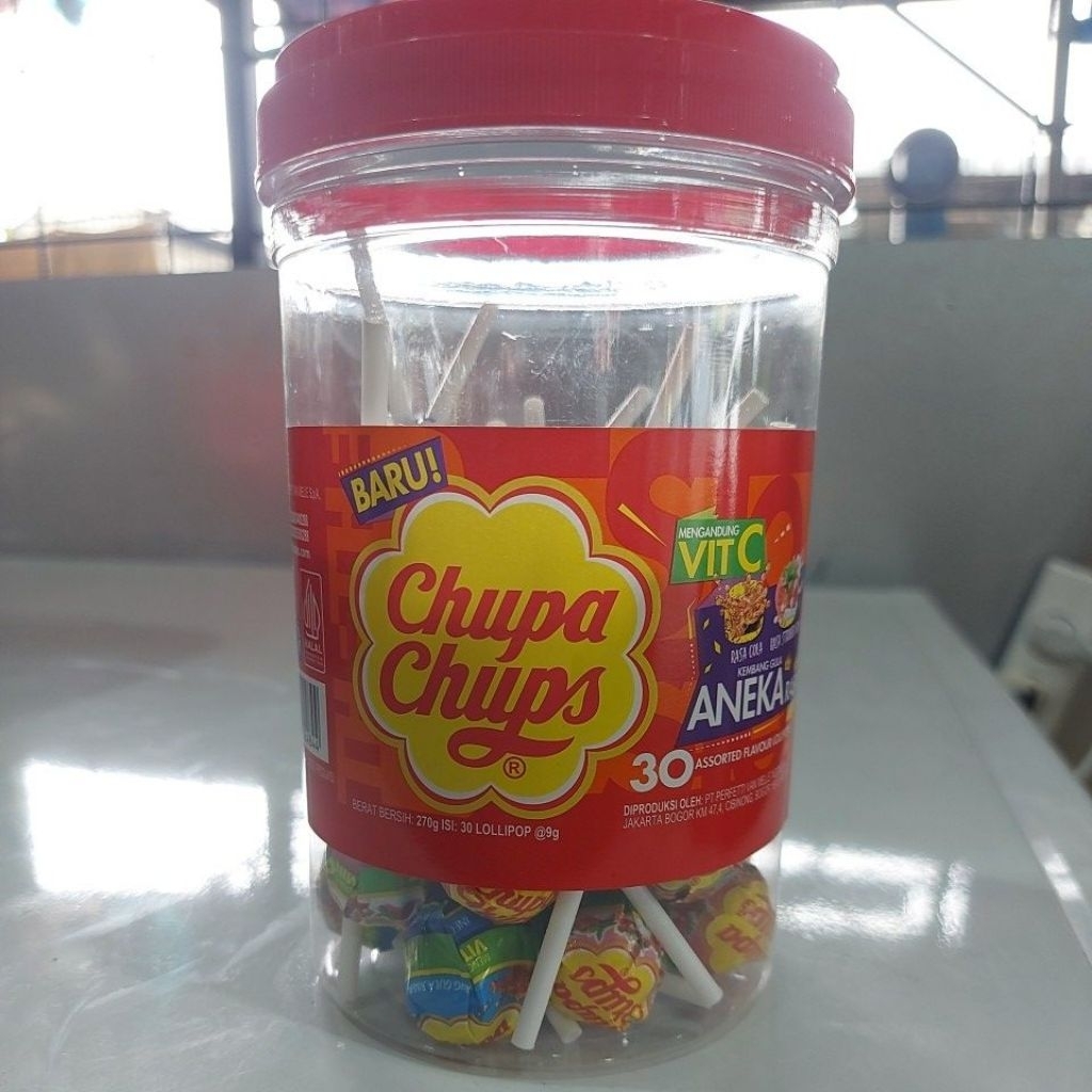 CHUPA CHUPS PERMEN LOLIPOP TOPLES ISI 30