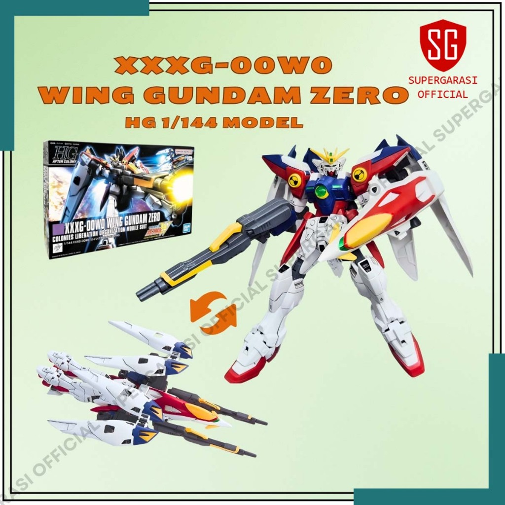 HGAC XXXG-00W0 Wing Gundam Zero 1/144 gundam Action Figure