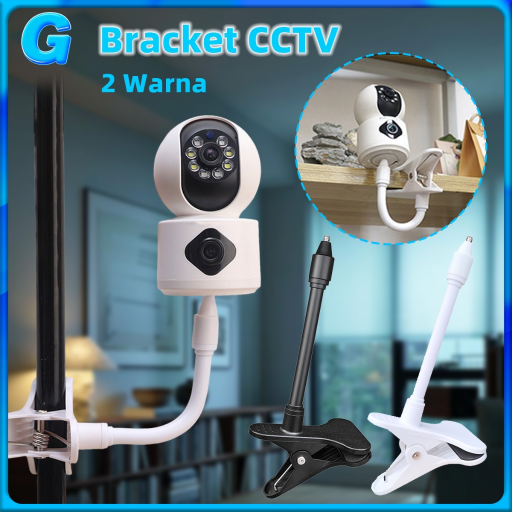 Bracket CCTV Universal Indoor Portabel Tanpa Pengeboran Dudukan Klip Kamera CCTV Klip Kamera Fleksib