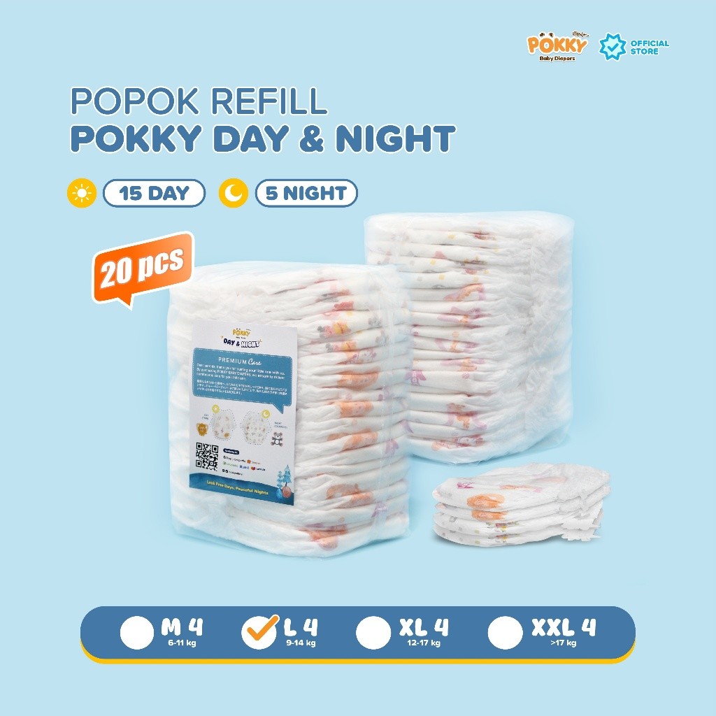 POKKY PREMIUM REFILL DAY NIGHT M-L-XL 20 PCS - Gambar 2