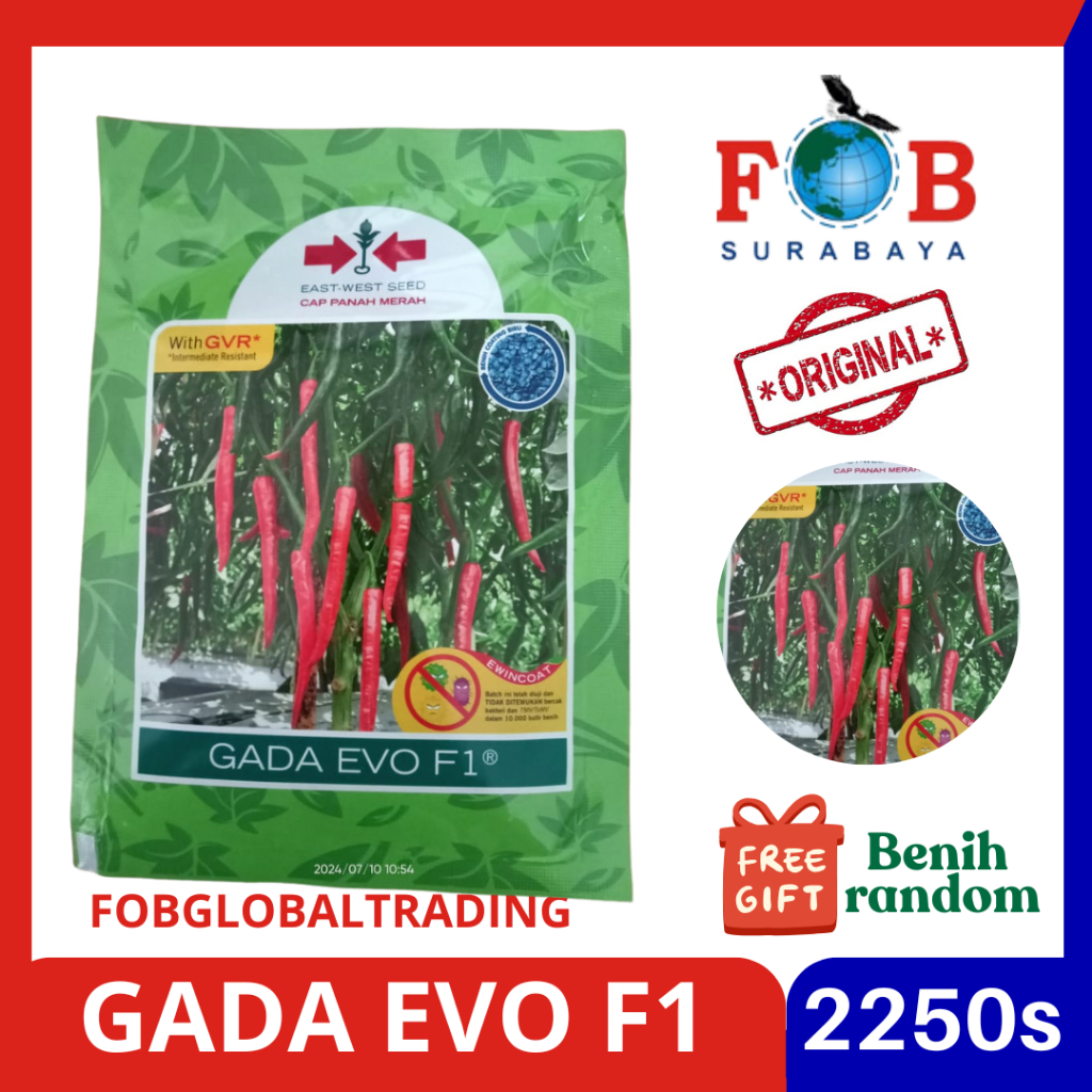 BENIH CABE GADA EVO F1 KEMASAN 2250 BUTIR PRODUK PANAH MERAH