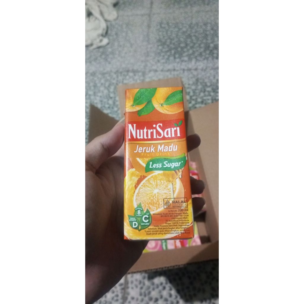 Nutrisari kotak less sugar 200 ml