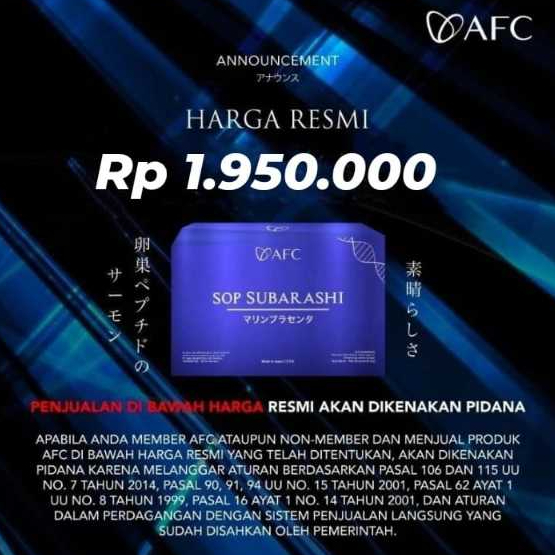 [Official Store] Paket Sop Subarashi dan Utsukushhii Gold Original AFC