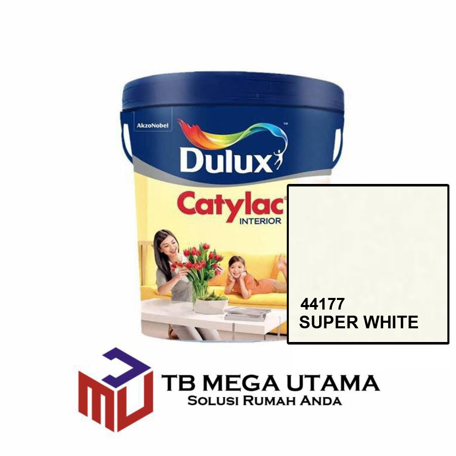 Dulux Catylac Interior 44177 Super White 5 Kg | Cat Decorative Tembok Dalam