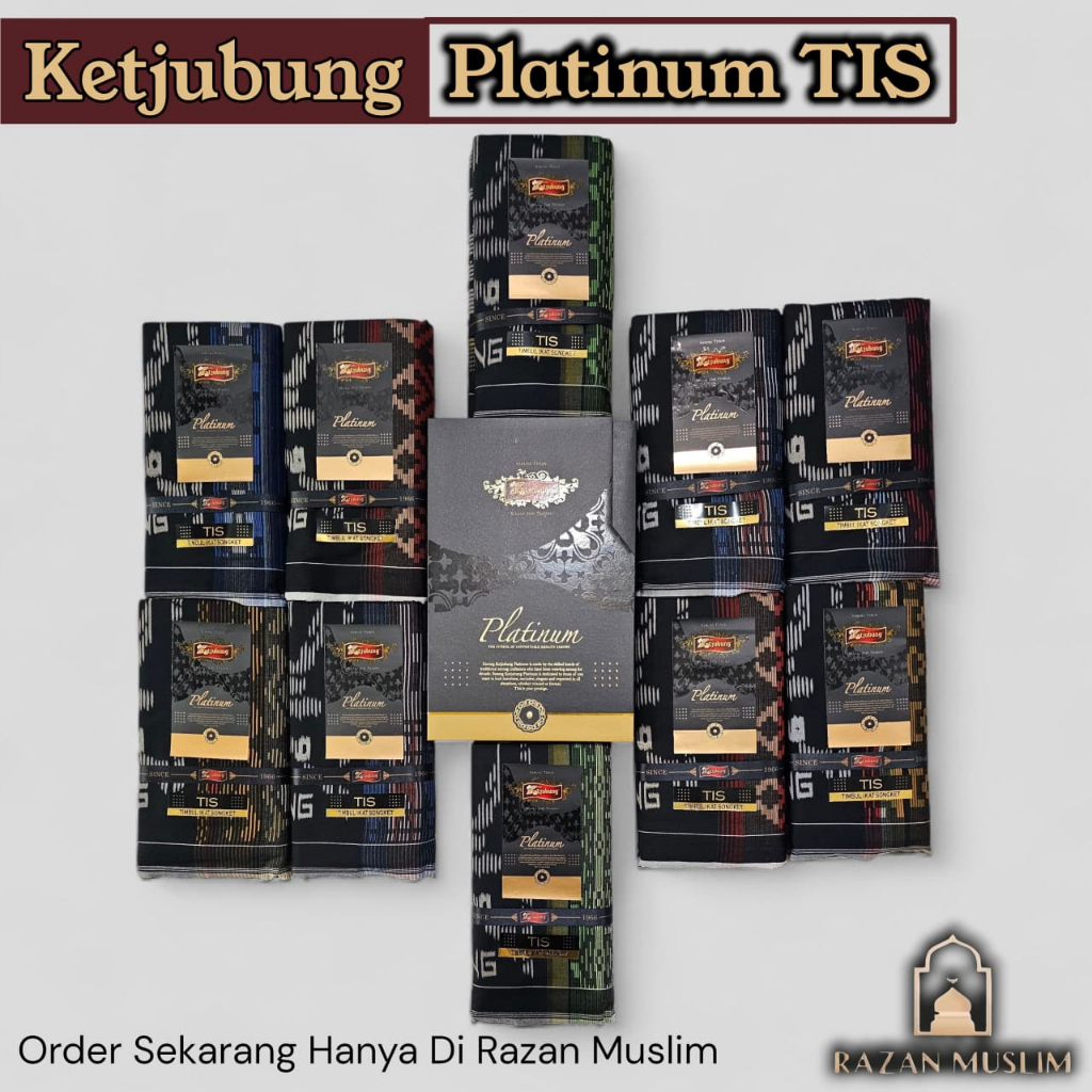 Sarung Ketjubung Platinum TIS Katun Premium – Termurah & Terlaris