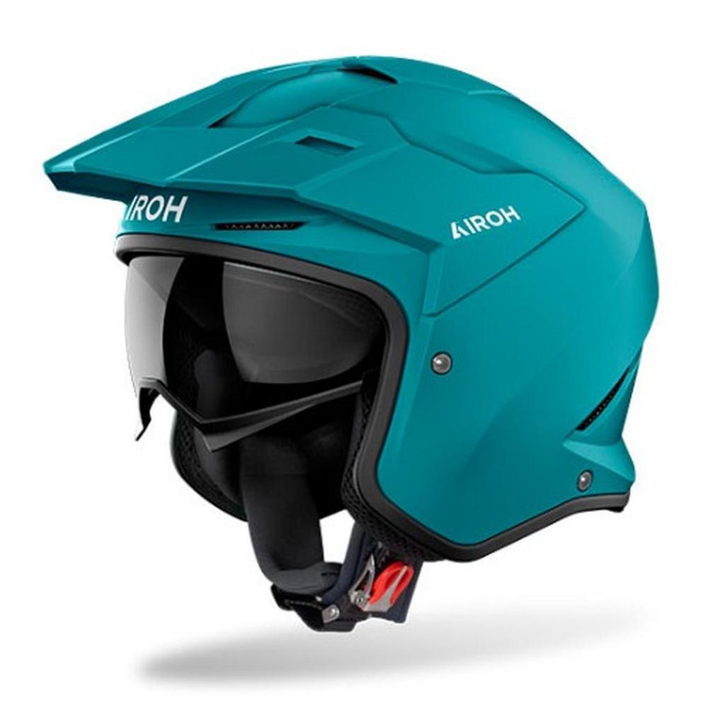 HELM AIROH KOMBAKT PETROL GREEN MATT HELM HALF FACE AIROH KOMBAKT PETROL GREEN MATT HELM OFFROAD HAL