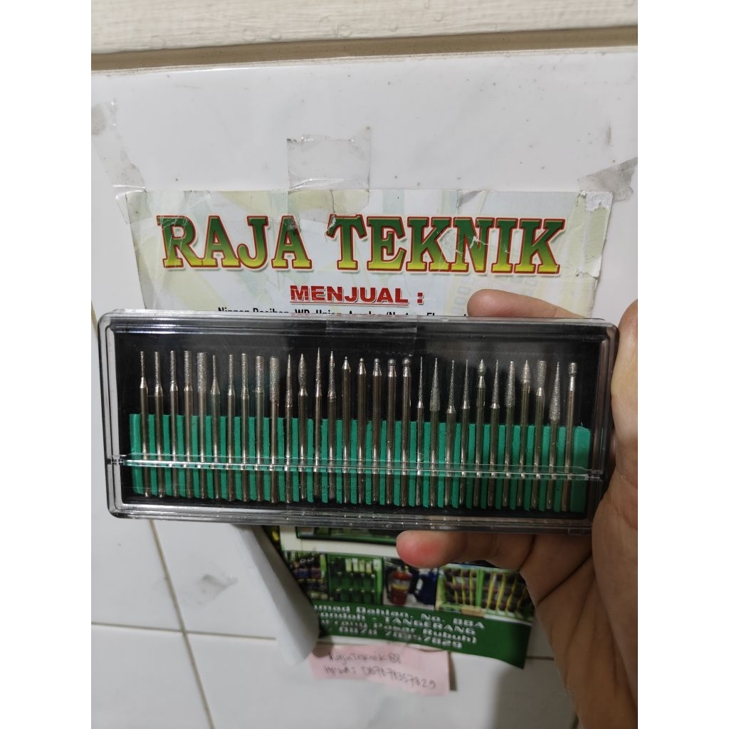 KUALITAS BAGUS Mata bor cun tuner grafir ukir mini grinder diamond bor bit set 30 pcs Mata bor cun t