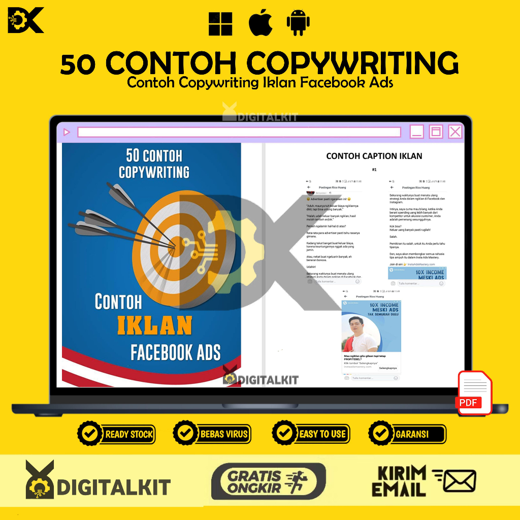 [T0737] 50 Contoh Copywriting Iklan Facebook Ads | Siap Pakai & Tinggal Edit