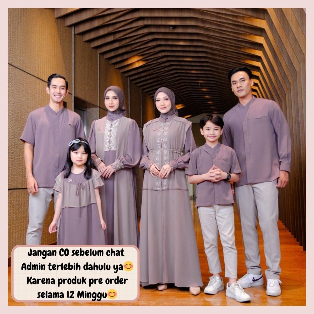 Amerta laksmi sarimbit lebaran 2026 by Aden Hijab OPEN PRE ORDER (READY FEBRUARI 2026) family set co