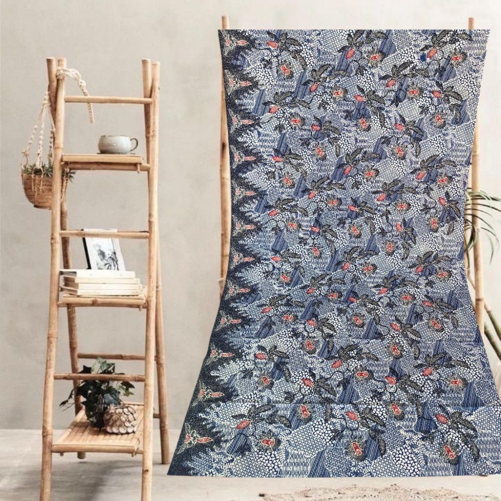 Kain Batik Tulis Madura sovenir Couple Warna Biru Navy