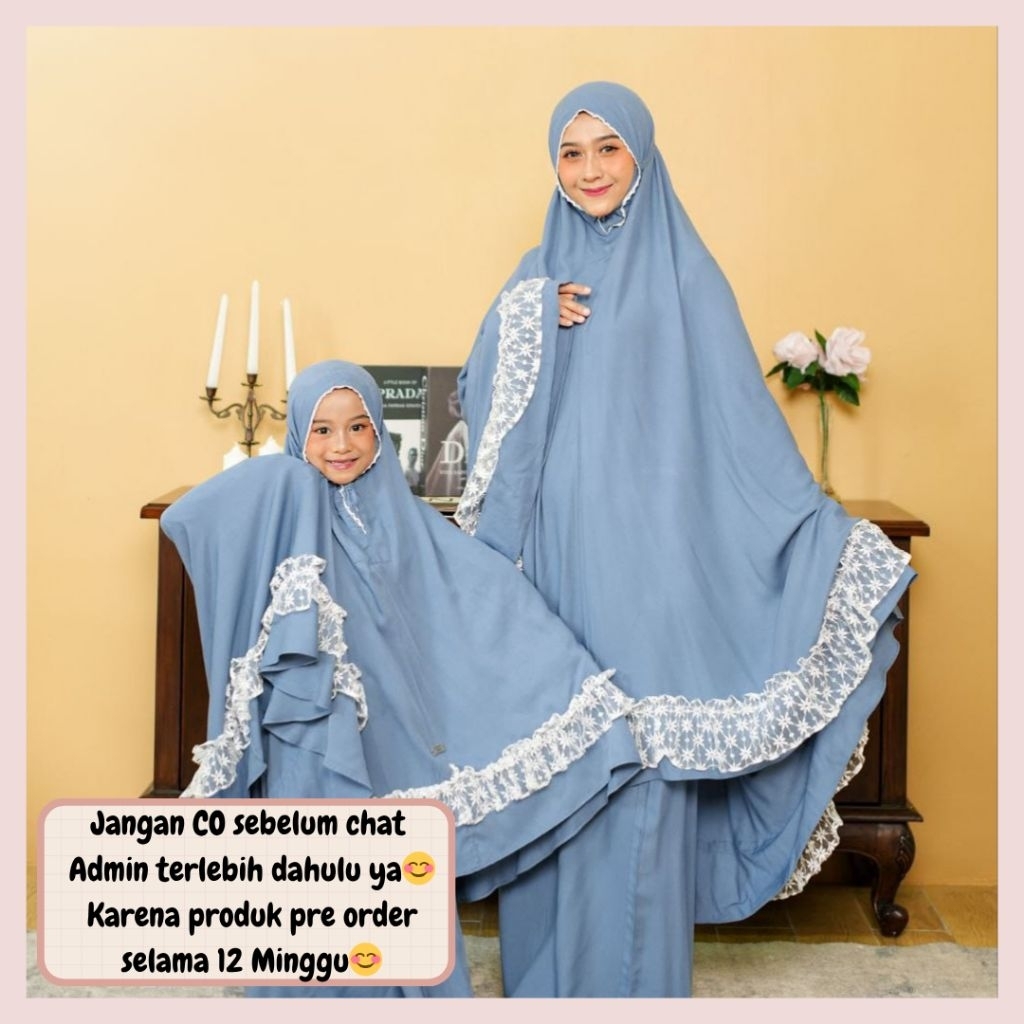 Shafana sarimbit lebaran 2026 by NJA OPEN PRE ORDER (READY JANUARI 2026) Gamis koko anak dewasa fami