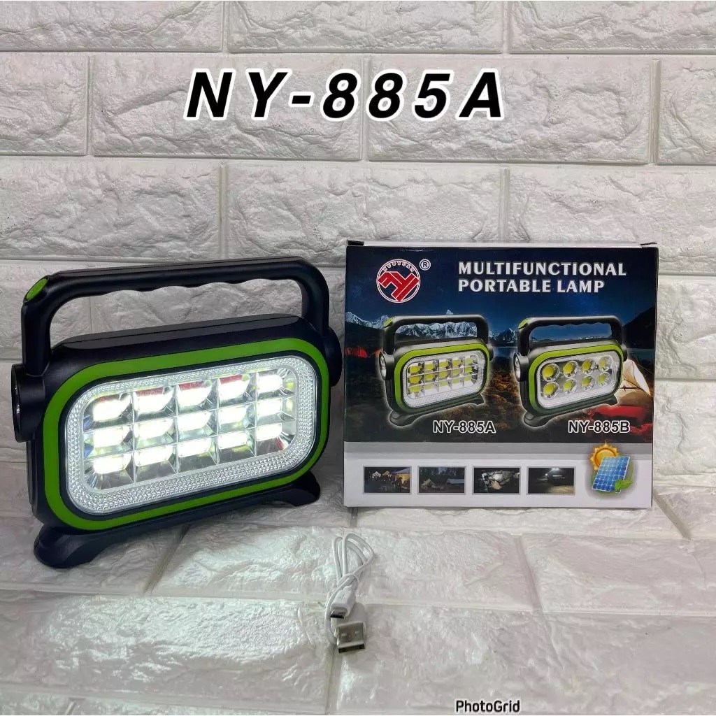 Lampu Solar Led Tenaga Surya NY-885A NY-885B Lampu Senter Outdoor Tenaga Surya
