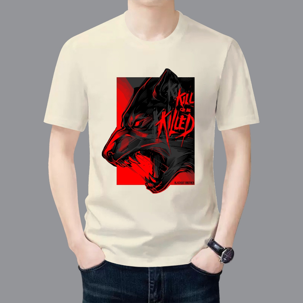 KAOS PRIA/WANITA/KAOS DISTRO/KAOS KEREN/KAOS DEWASA TERLARIS/KAOS LENGAN PENDEK / MACAN KOTAK MERAH
