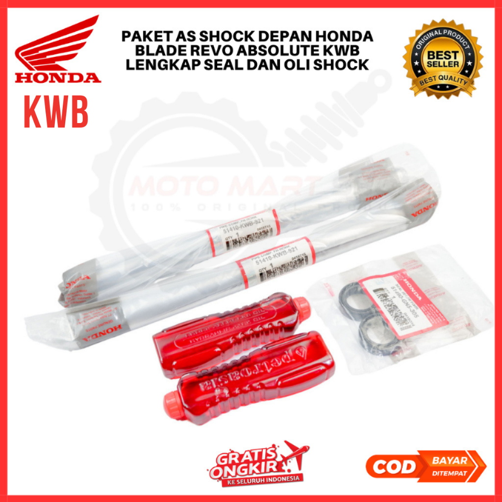 As Shock Depan Honda Revo Absolute / Shock Depan Honda Blade 110 / As Sok Revo - KWB