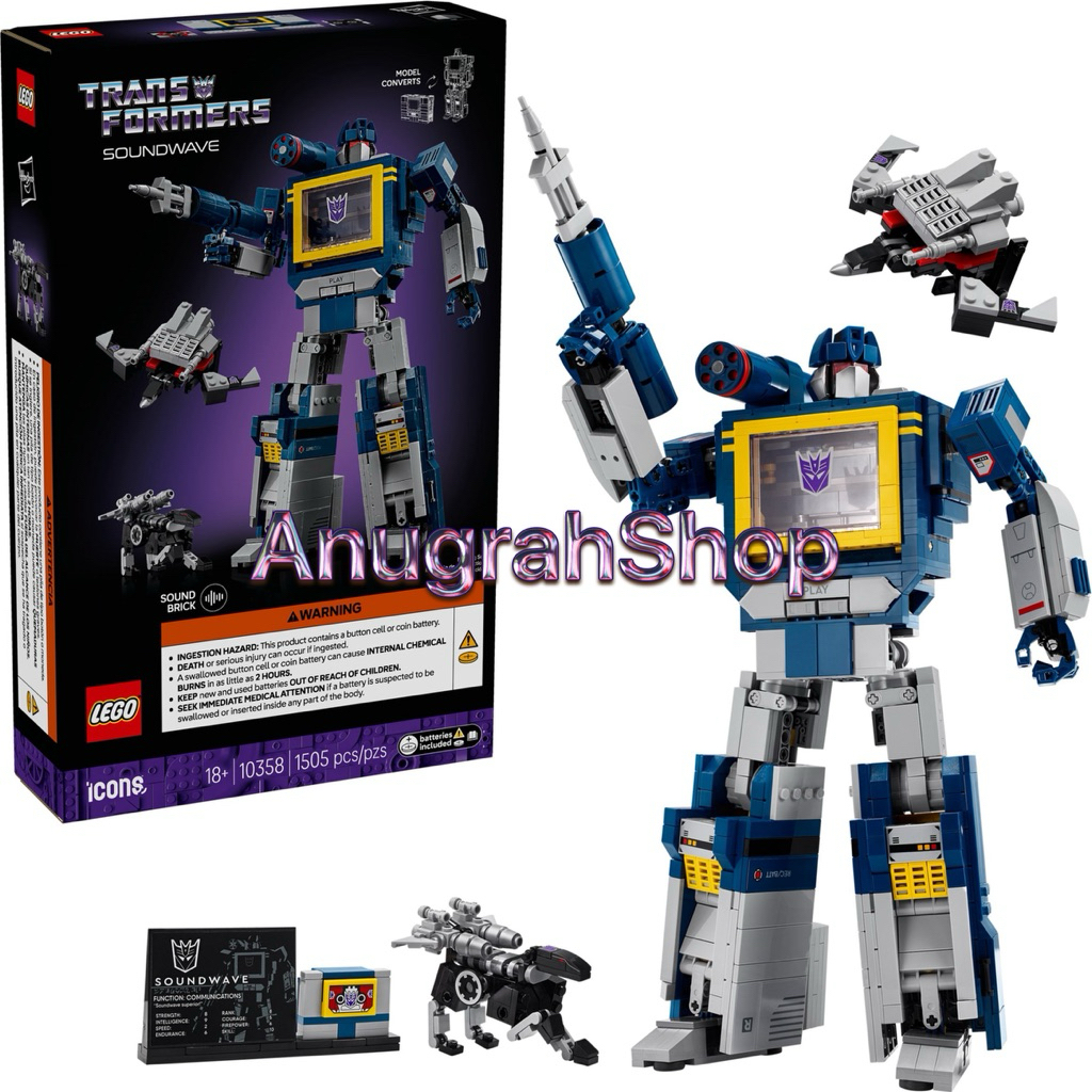 LEGO 10358 ICONS 2025 Transformers Soundwave