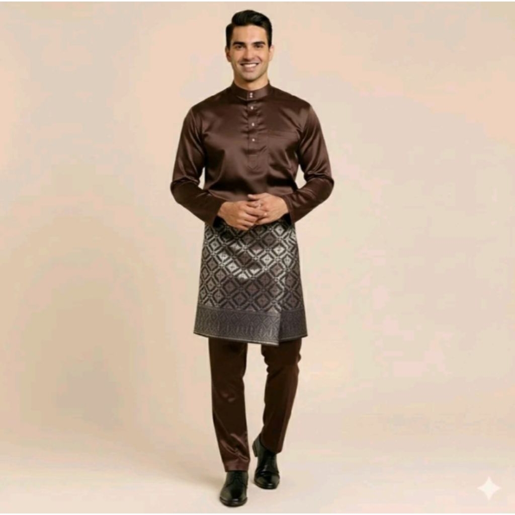 SETELAN TELUK BELANGA MODERN/SETELAN  BAJU KURUNG MELAYU PRIA BLM TERMASUK SONGKET