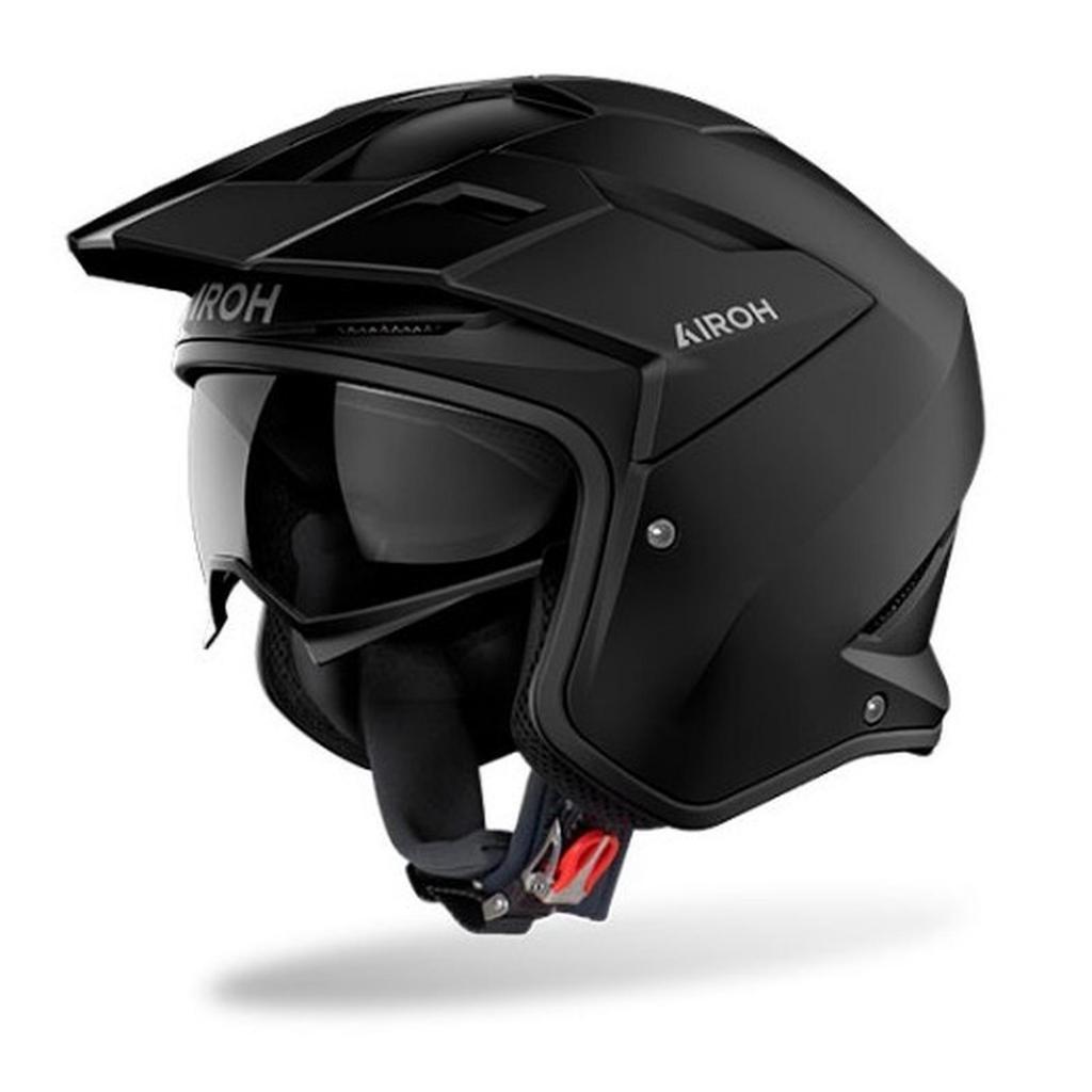 HELM MOTOR HALF FACE AIROH KOMBAKT BLACK MATT HELM AIROH KOMBAKT BLACK MATT