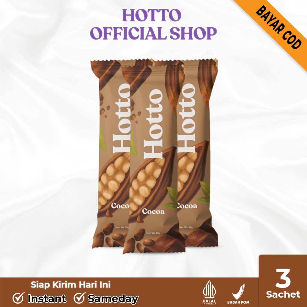 HOTTO COCOA MULTIGRAIN DENGAN COKLAT 16 SACHET HOTTO ECER HOTTO SACHET SARAPAN