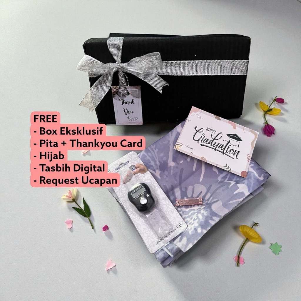 PAKET N HAMPERS GIFT BOX HIJAB MOTIF / hijab KADO CEWEK / KADO HIJAB /GIFT PAKET HIJAB/Hampers Perni