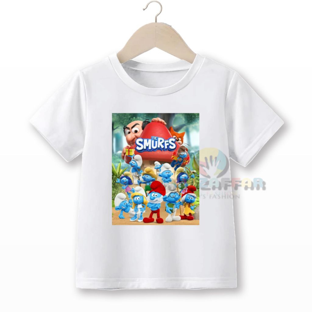 BAJU KAOS ANAK ANAK TERBARU THE SMURFS KARTUN KAOS ANAK ANAK TERBARU THE SMURFS