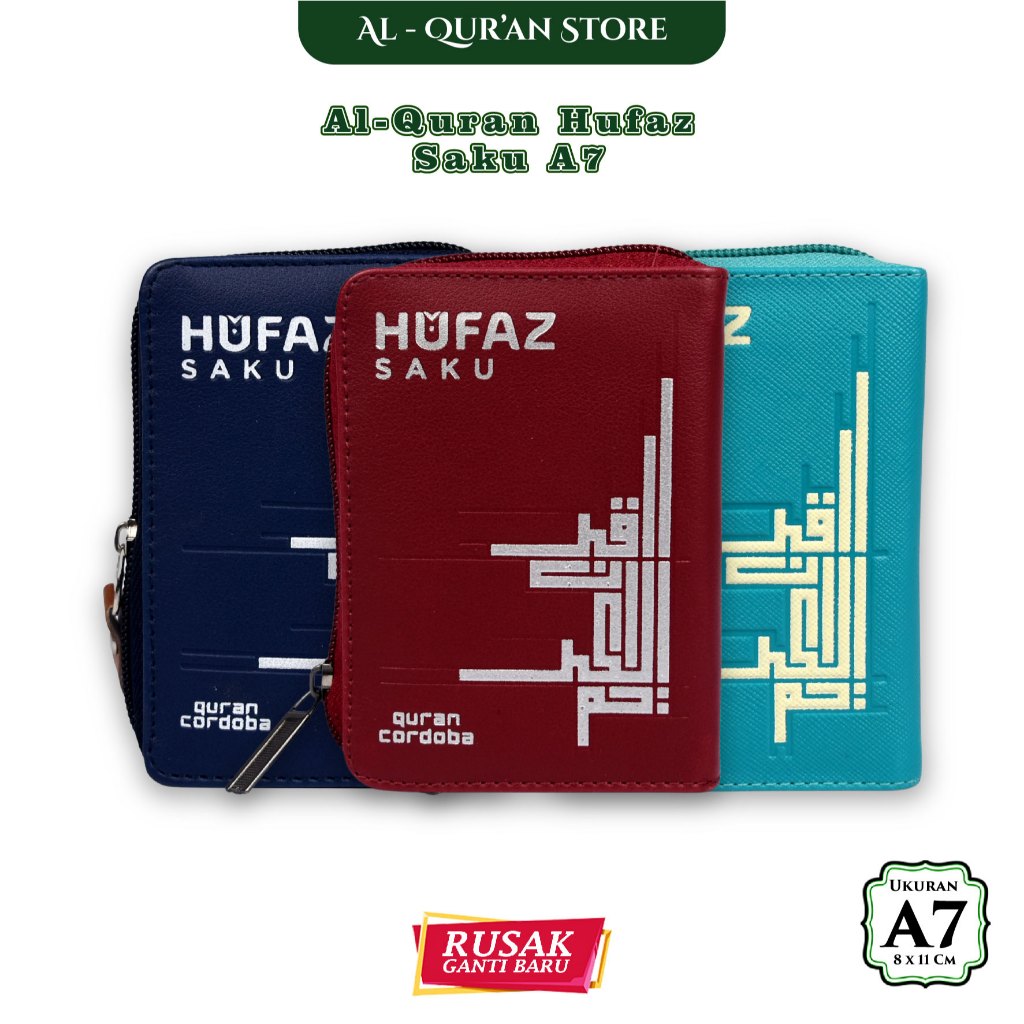 Alquran Hufaz Saku Ukuran A7 Cover Jaket Resleting Hafalan 5 Blok Tajwid Warna Non Terjemah