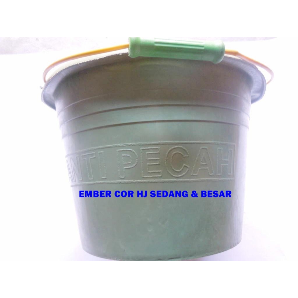 EMBER COR HIJAU BESAR ANTI PECAH EKONOMIS/EMBER COR PLASTIK WARNA HIJAU /EMBER COR PLASTIK UKURAN KE