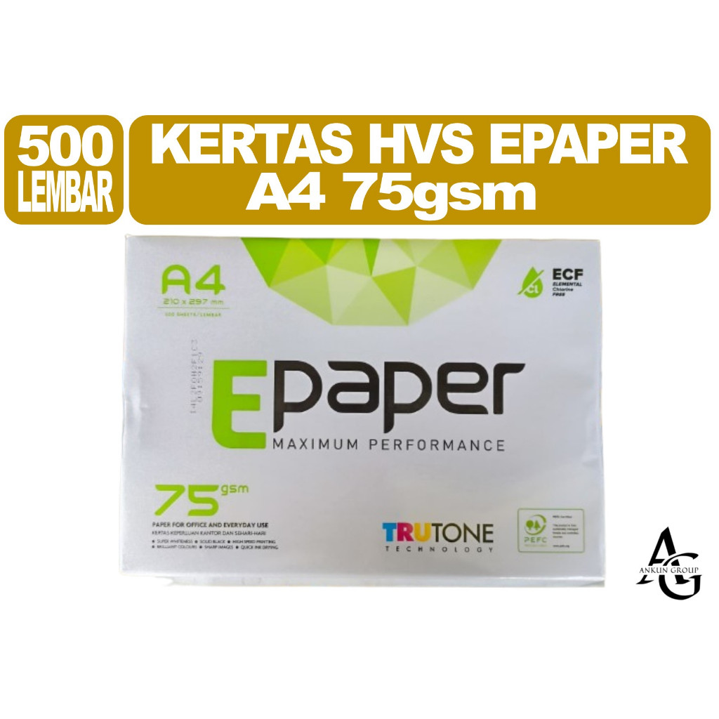 Kertas HVS Epaper A4 75gsm (RIM)